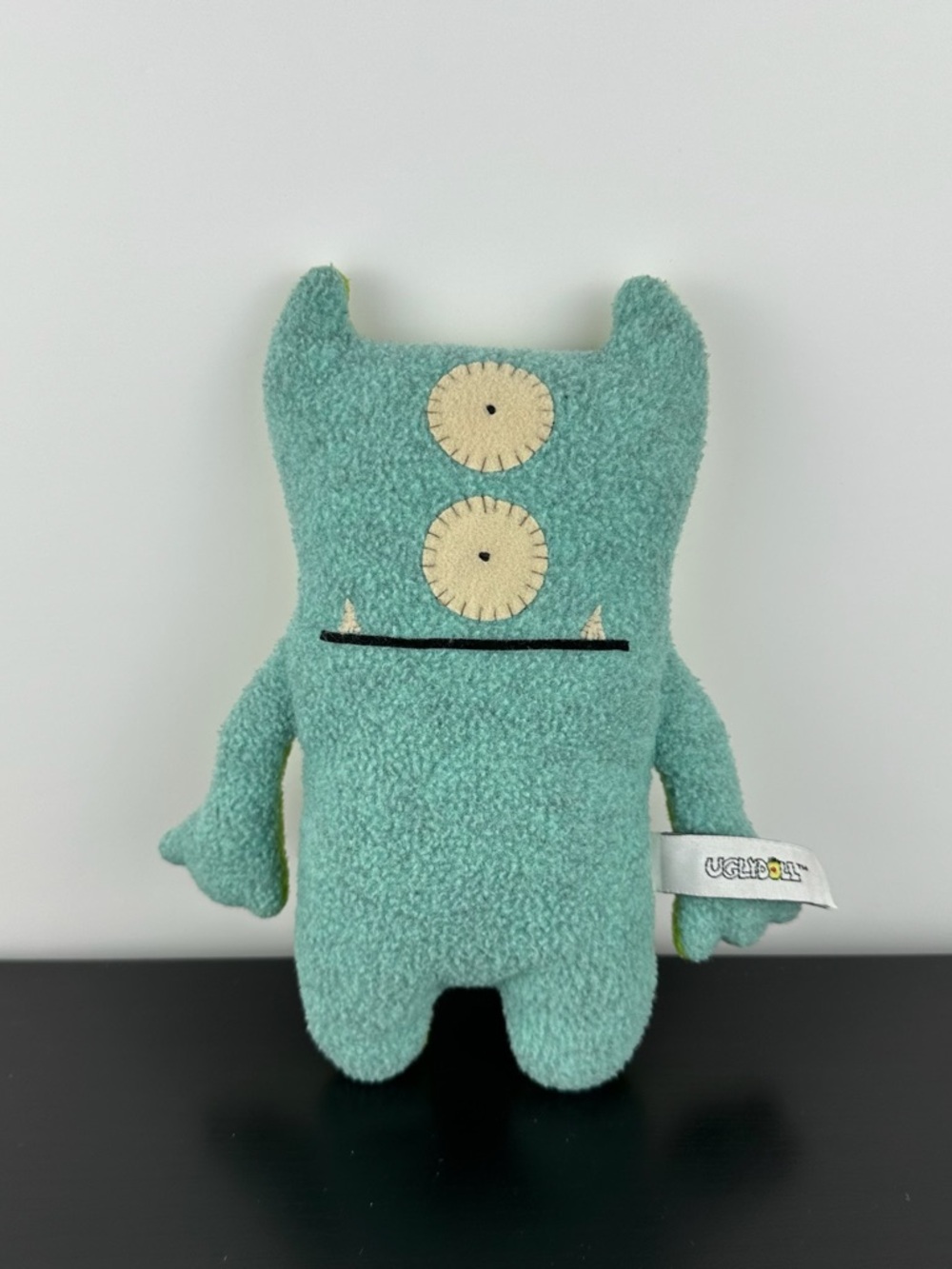 UglyDoll Rare Bop N’ Beep Reversible Pretty Ugly Doll 8” Green & Blue 2005 Plush